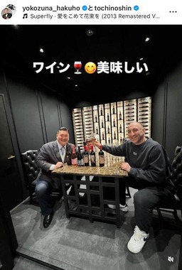 白鵬翔氏のインスタグラム（＠yokozuna_hakuho）より