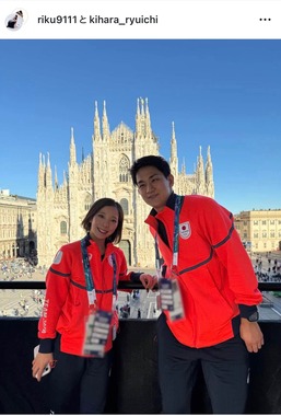 三浦璃来選手のインスタグラム（＠riku9111）より
