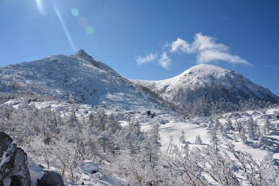厳冬期の天狗岳