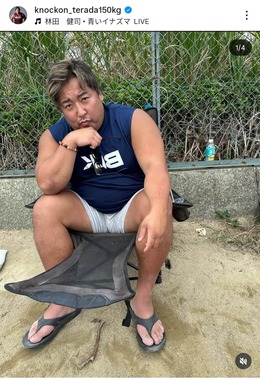 ノッコン寺田さんのインスタグラム（＠knockon_terada150kg）より