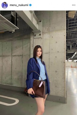 生見愛瑠さんのインスタグラム（＠meru_nukumi）より