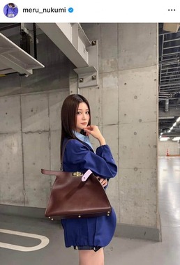 生見愛瑠さんのインスタグラム（＠meru_nukumi）より