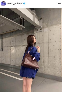 生見愛瑠さんのインスタグラム（＠meru_nukumi）より