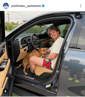 山本由伸投手のインスタグラム（＠yoshinobu__yamamoto）より