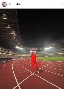 田中佑美選手のインスタグラム（＠yu____den）より

