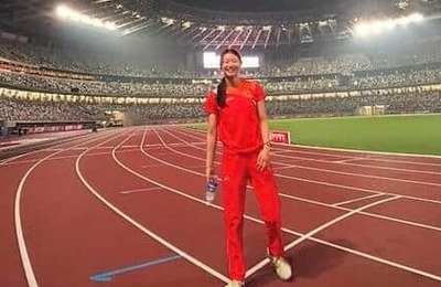 美女陸上ハードル田中佑美、肩出しドレスで色気にドキっ　「めちゃくちゃ素敵」「可愛い」ふだんと雰囲気変わって