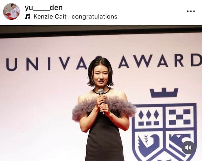 田中佑美選手のインスタグラム（＠yu____den）より
