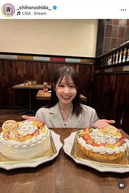 志田千陽さんのインスタグラム（＠_chiharushida_）より

