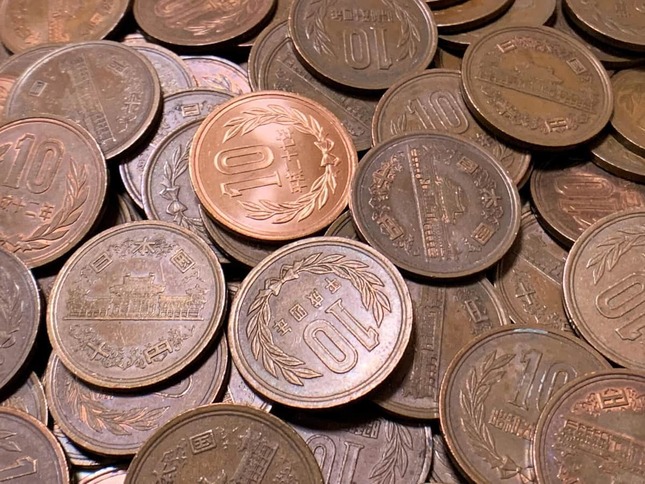 落書きがない普通の10円玉