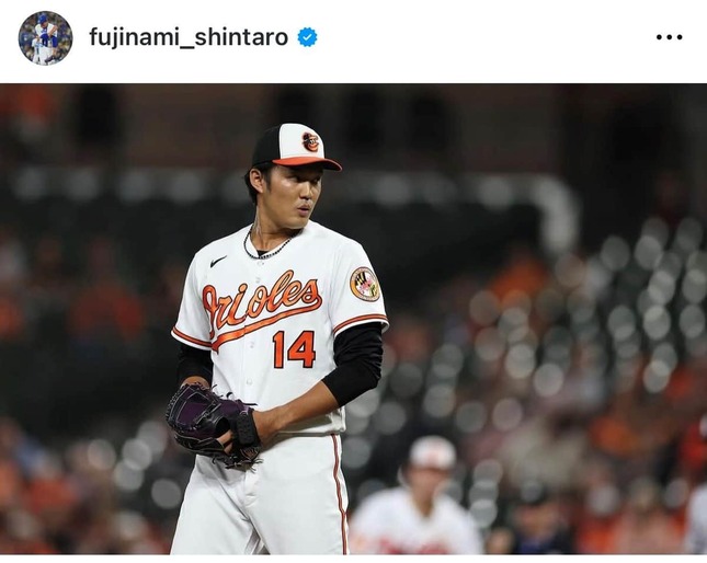 大リーグ時代の藤浪（本人インスタグラムより）