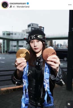 村瀬心椛選手のインスタグラム（＠cocomonsan）より