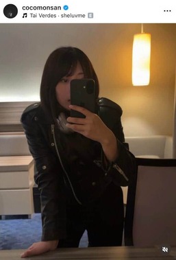 村瀬心椛選手のインスタグラム（＠cocomonsan）より