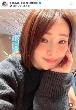 大沢あかねさんのインスタグラム（＠oosawa_akane.official）より
