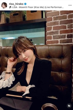 平子理沙さんのインスタグラム（＠risa_hirako）より
