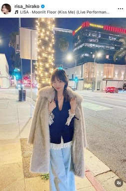 平子理沙さんのインスタグラム（＠risa_hirako）より
