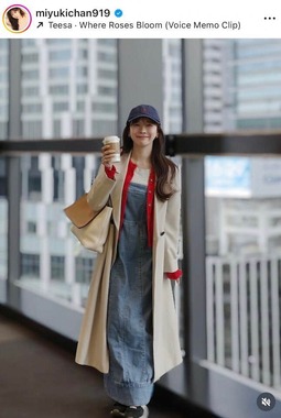 渡辺美優紀さんのインスタグラム（＠miyukichan919）より