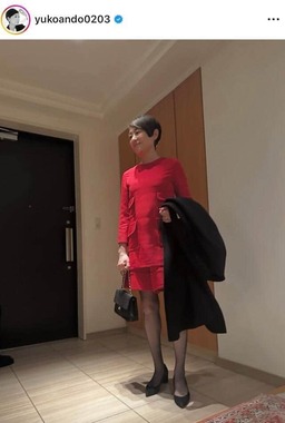 安藤優子さんのインスタグラム（＠yukoando0203）より