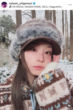 重盛さと美さんのインスタグラム（＠satomi_shigemori）より