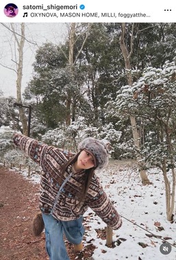 重盛さと美さんのインスタグラム（＠satomi_shigemori）より