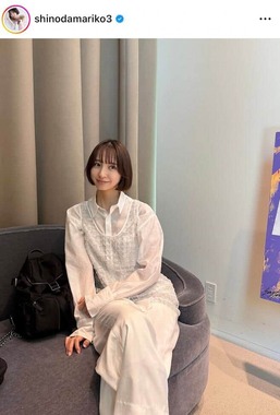 篠田麻里子さんのインスタグラム（＠shinodamariko3）より