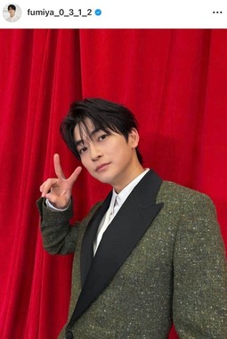高橋文哉さんのインスタグラム（＠fumiya_0_3_1_2）より