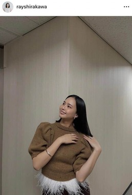 白河れいさんのインスタグラム（＠rayshirakawa）より