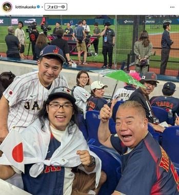 「ロッチ」中岡創一さんのインスタグラム（＠lottinakaoka）より