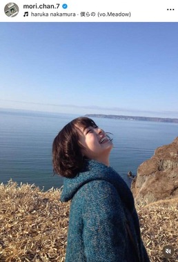 森七菜さんのインスタグラム（＠mori.chan.7）より