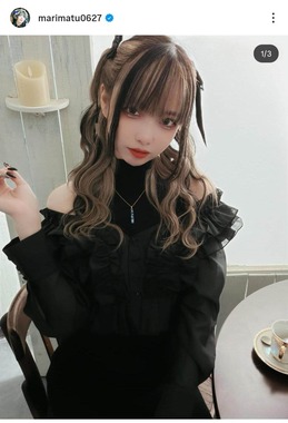 まりえさんのインスタグラム（＠marimatu0627）より
