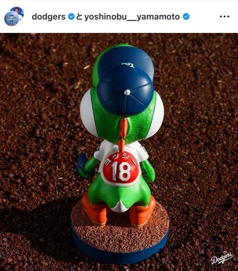 ロサンゼルス・ドジャースのインスタグラム（＠dodgers）より