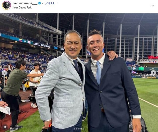 渡辺謙さんのインスタグラム（＠kenwatanabe____）より