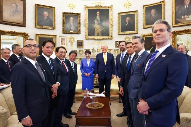 日米首脳会談には多くの閣僚も陪席した