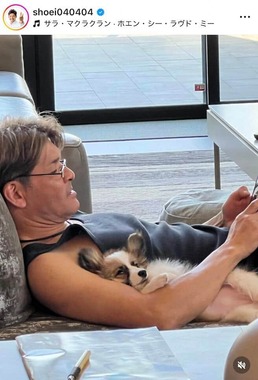 照英さんのインスタグラム（＠shoei040404）より