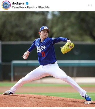 佐々木朗希選手（球団インスタグラムより）