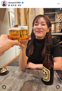 吉田知那美さんのインスタグラム（＠chinami1991）より