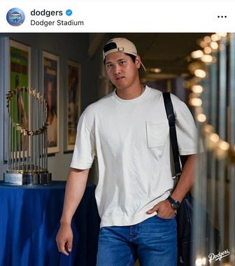 ロサンゼルス・ドジャース公式インスタグラム（＠dodgers）より