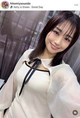安枝瞳さんのインスタグラム（＠hitomiyasueda）より