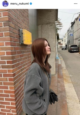 生見愛瑠さんのインスタグラム（＠meru_nukumi）より
