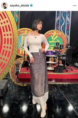 岡田紗佳さんのインスタグラム（＠sayaka_okada）より