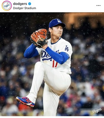 大谷翔平選手（球団インスタグラムより）