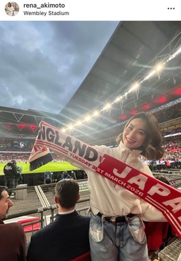 秋元玲奈アナのインスタグラム（＠rena_akimoto）より