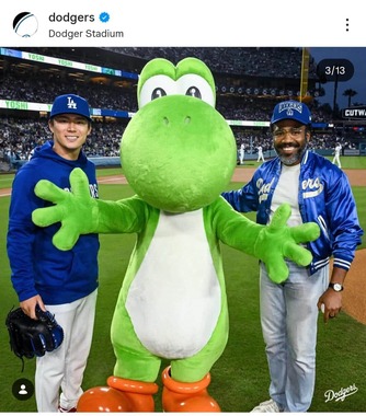 ロサンゼルス・ドジャース公式インスタグラム（＠dodgers）より