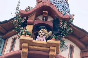 「歌ってる場合じゃない」ラプンツェルにとんだ災難　ディズニーシーで珍事、カラスの目的は