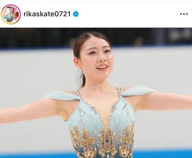 紀平梨花選手のインスタグラム（＠rikaskate0721）より