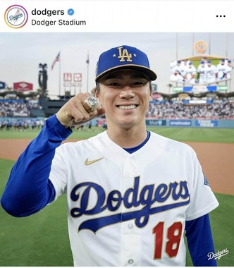 ロサンゼルス・ドジャース公式インスタグラム（＠dodgers）より