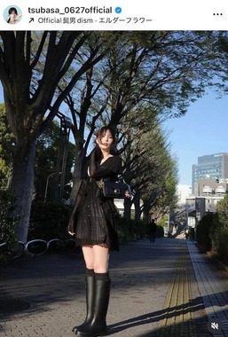 本田翼さんのインスタグラム（＠tsubasa_0627official）より