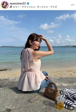 小嶋陽菜さんのインスタグラム（＠nyanchan22）より