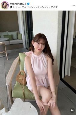 小嶋陽菜さんのインスタグラム（＠nyanchan22）より