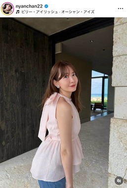 小嶋陽菜さんのインスタグラム（＠nyanchan22）より