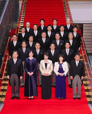 第2次高市内閣の顔ぶれ（首相官邸公式X（@kantei）より）
